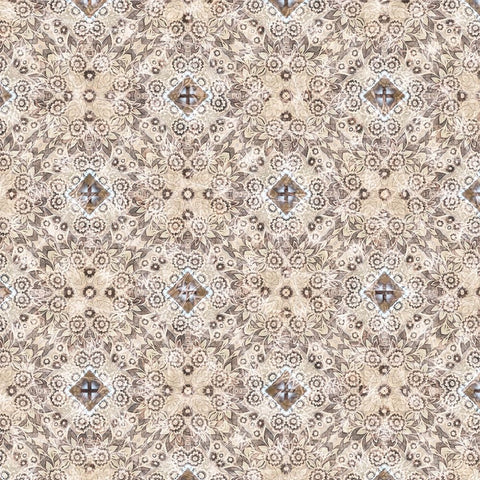 Junk Gypsy Pattern 02 Black Ornate Wood Framed Art Print with Double Matting by LightBoxJournal
