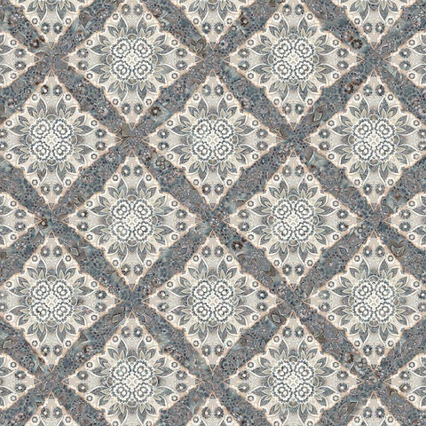 Junk Gypsy Pattern 04 Black Modern Wood Framed Art Print by LightBoxJournal