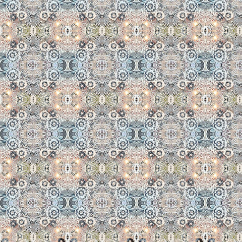 Junk Gypsy Pattern 07 Black Ornate Wood Framed Art Print with Double Matting by LightBoxJournal