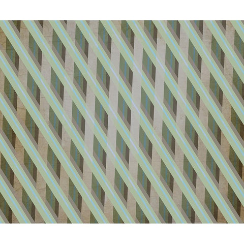 Vintage States Surface Pattern 05 White Modern Wood Framed Art Print by LightBoxJournal