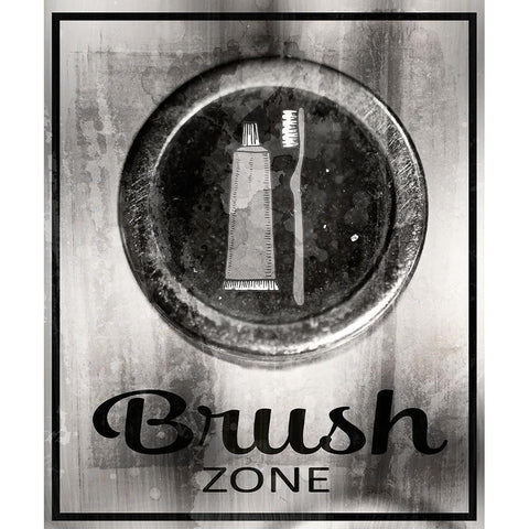 Farm bathroom signs 18 Gold Ornate Wood Framed Art Print with Double Matting by LightBoxJournal