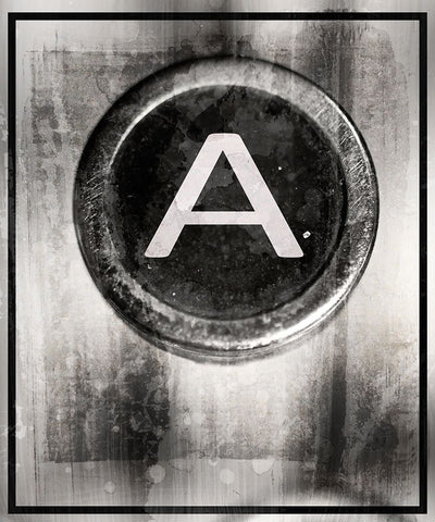 Farm Letter A captial White Modern Wood Framed Art Print with Double Matting by LightBoxJournal