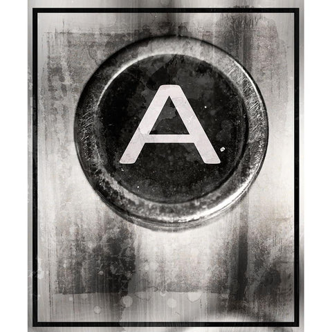 Farm Letter A captial Black Modern Wood Framed Art Print with Double Matting by LightBoxJournal