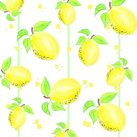 Easy Peasy Lemon 2 White Modern Wood Framed Art Print by LightBoxJournal