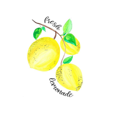 Easy Peasy Lemon Kitchen 4 White Modern Wood Framed Art Print by LightBoxJournal