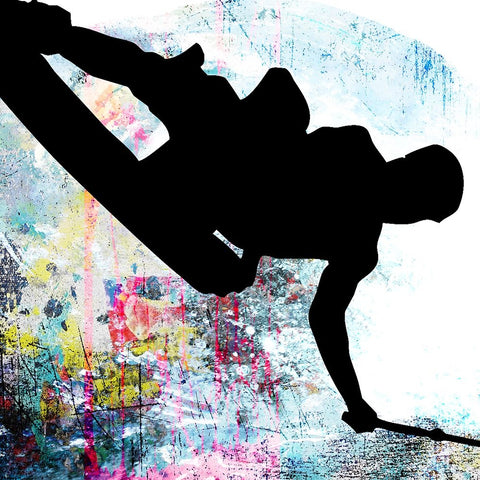 Extreme Wakeboard 4 White Modern Wood Framed Art Print with Double Matting by LightBoxJournal