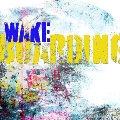 Extreme Wakeboard TYPE Gold Ornate Wood Framed Art Print with Double Matting by LightBoxJournal