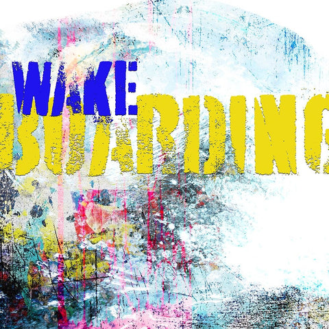 Extreme Wakeboard TYPE White Modern Wood Framed Art Print with Double Matting by LightBoxJournal