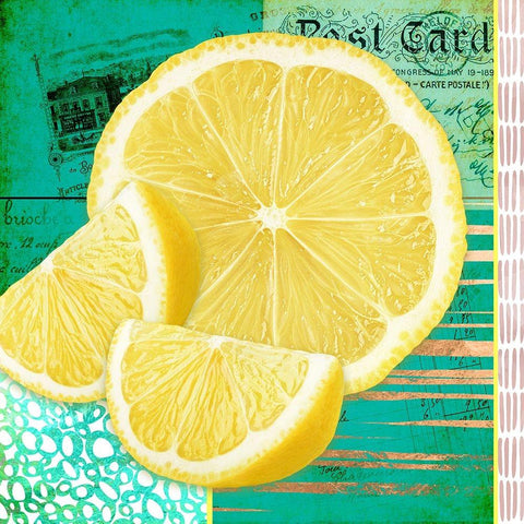 Gypsy Lemons 3 White Modern Wood Framed Art Print by LightBoxJournal