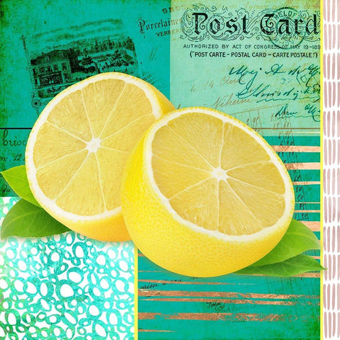 Gypsy Lemons 4 White Modern Wood Framed Art Print by LightBoxJournal