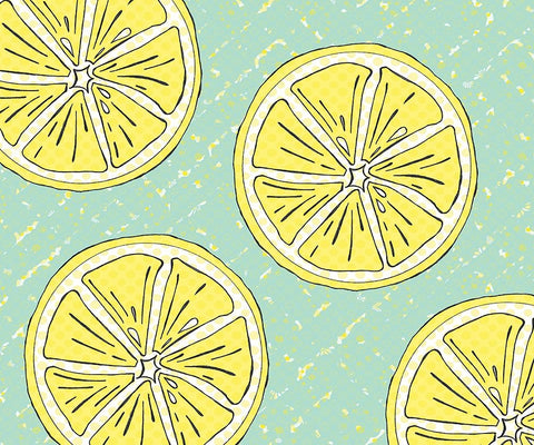 Just Lemons 5 Black Ornate Wood Framed Art Print with Double Matting by LightBoxJournal