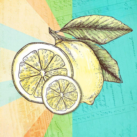 Simply Lemonade 8 Gold Ornate Wood Framed Art Print with Double Matting by LightBoxJournal