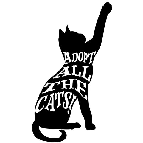 RescueCat 02 White Modern Wood Framed Art Print with Double Matting by LightBoxJournal