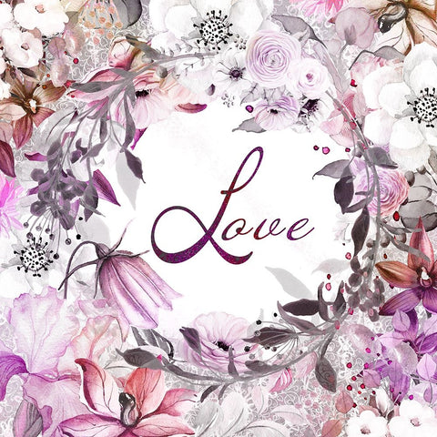 Our Love 05 White Modern Wood Framed Art Print with Double Matting by LightBoxJournal