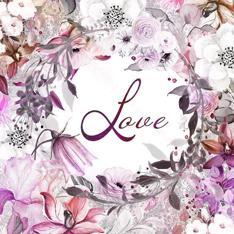 Our Love 05 Gold Ornate Wood Framed Art Print with Double Matting by LightBoxJournal