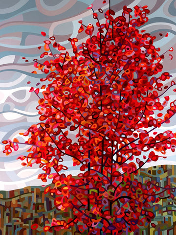 Passing Storm Black Modern Wood Framed Art Print by Budan, Mandy