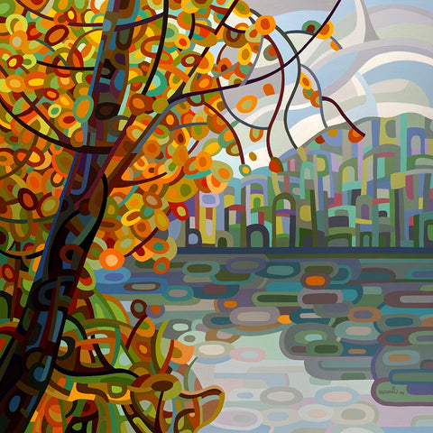 Reflections Black Modern Wood Framed Art Print by Budan, Mandy