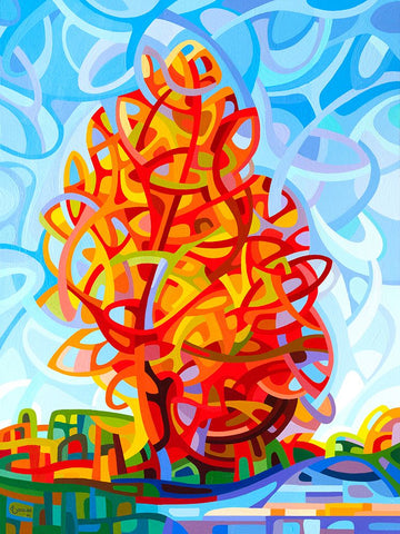 The Jester Black Modern Wood Framed Art Print by Budan, Mandy