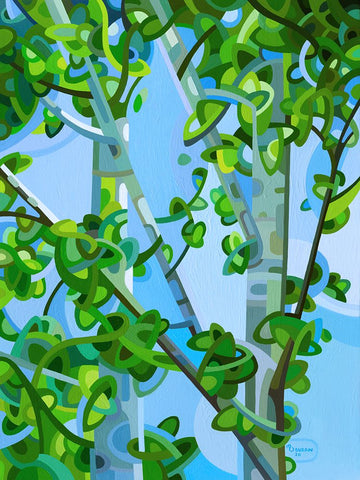 Birch Light Black Ornate Wood Framed Art Print with Double Matting by Budan, Mandy