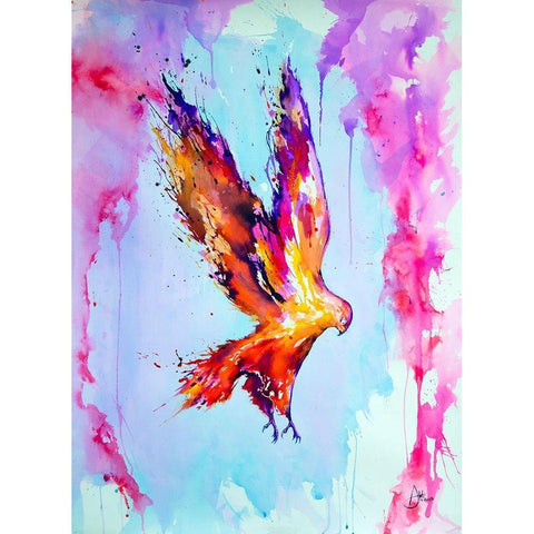 Hyperion White Modern Wood Framed Art Print by Allante, Marc