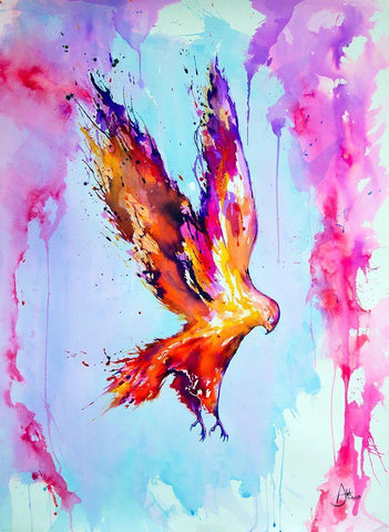 Hyperion White Modern Wood Framed Art Print with Double Matting by Allante, Marc