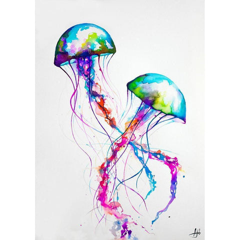 Narasumas Black Modern Wood Framed Art Print by Allante, Marc