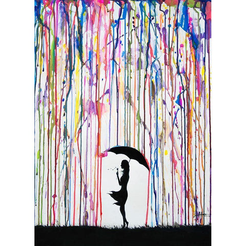 Persephone White Modern Wood Framed Art Print by Allante, Marc