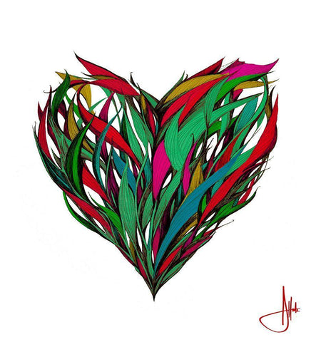 Seasons Black Ornate Wood Framed Art Print with Double Matting by Allante, Marc