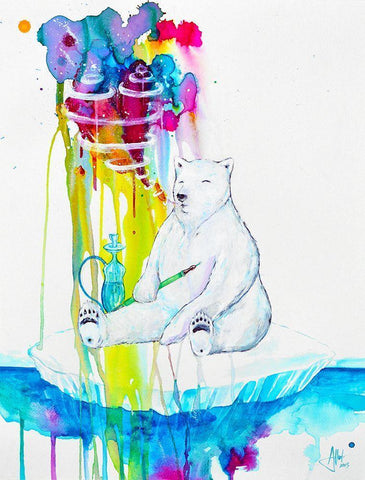 Mint Black Ornate Wood Framed Art Print with Double Matting by Allante, Marc