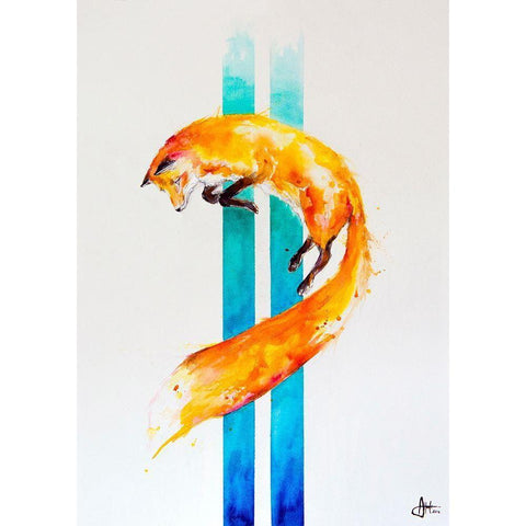 As Above-So Below Black Modern Wood Framed Art Print with Double Matting by Allante, Marc