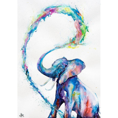 Veris White Modern Wood Framed Art Print by Allante, Marc