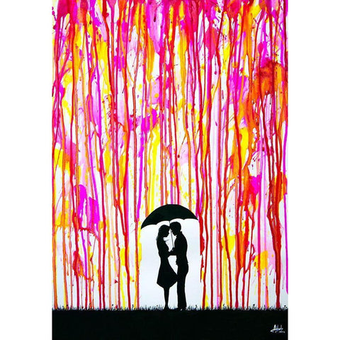 Primrose White Modern Wood Framed Art Print by Allante, Marc
