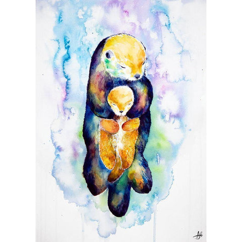Dream On White Modern Wood Framed Art Print by Allante, Marc