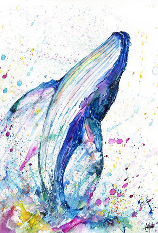 Breach White Modern Wood Framed Art Print with Double Matting by Allante, Marc
