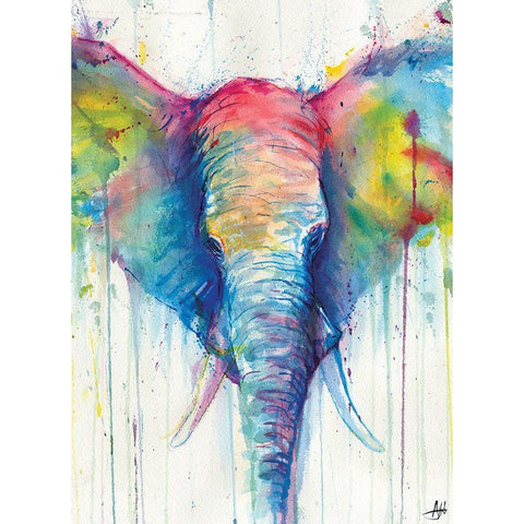 Caeli White Modern Wood Framed Art Print by Allante, Marc