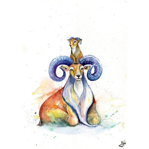Uncanny Urial White Modern Wood Framed Art Print by Allante, Marc