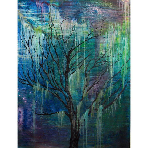 Enchanted Tree Gold Ornate Wood Framed Art Print with Double Matting by Wickstrom, Martin