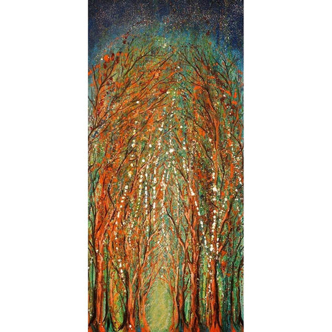 The Wildwood Forest Gold Ornate Wood Framed Art Print with Double Matting by Wickstrom, Martin
