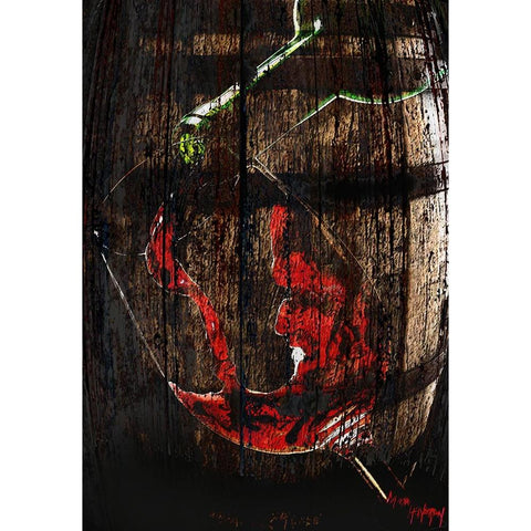 Vino Black Modern Wood Framed Art Print by Murray Henderson Fine Art