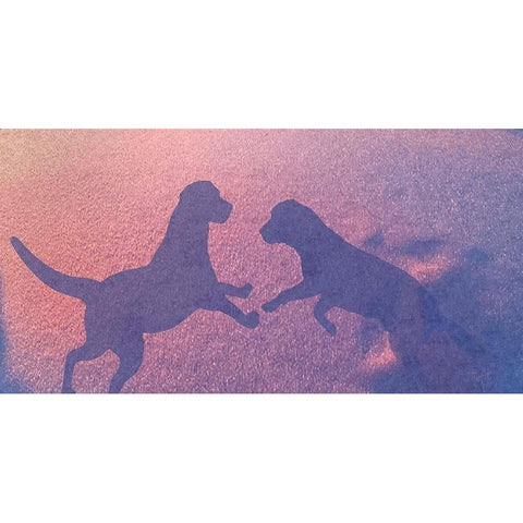 Lab Shadows Gold Ornate Wood Framed Art Print with Double Matting by Murray Henderson Fine Art