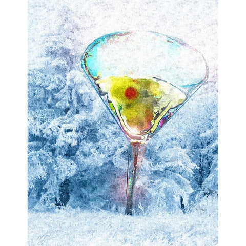 Wintini White Modern Wood Framed Art Print by Murray Henderson Fine Art