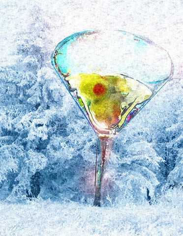 Wintini White Modern Wood Framed Art Print with Double Matting by Murray Henderson Fine Art