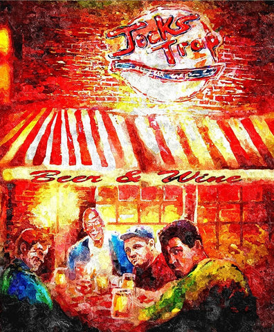 Jocks Trap White Modern Wood Framed Art Print with Double Matting by Murray Henderson Fine Art