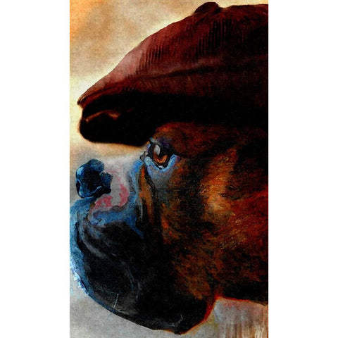 The Duke White Modern Wood Framed Art Print by Murray Henderson Fine Art