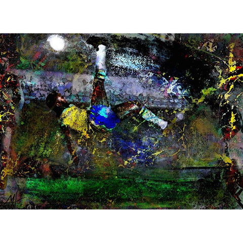 Pele Black Modern Wood Framed Art Print with Double Matting by Murray Henderson Fine Art