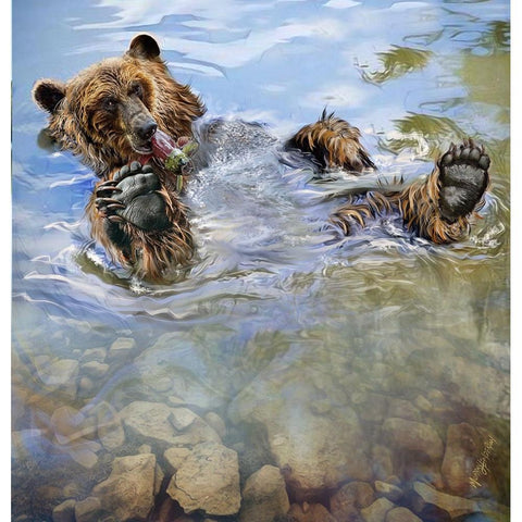 Untitled_Artwork (3) Gold Ornate Wood Framed Art Print with Double Matting by Murray Henderson Fine Art