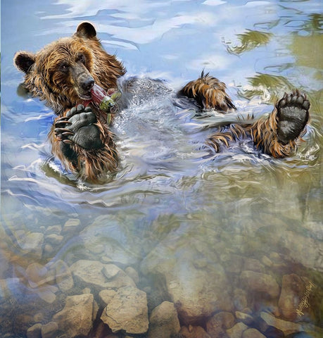 Untitled_Artwork (3) Black Ornate Wood Framed Art Print with Double Matting by Murray Henderson Fine Art