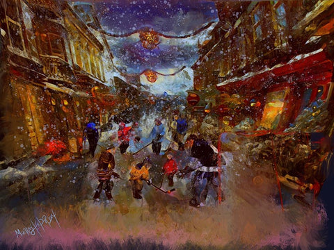 Untitled_Artwork (12) Black Ornate Wood Framed Art Print with Double Matting by Murray Henderson Fine Art