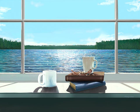 Untitled_Artwork (19) White Modern Wood Framed Art Print with Double Matting by Murray Henderson Fine Art