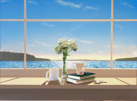 Untitled_Artwork (20) White Modern Wood Framed Art Print with Double Matting by Murray Henderson Fine Art